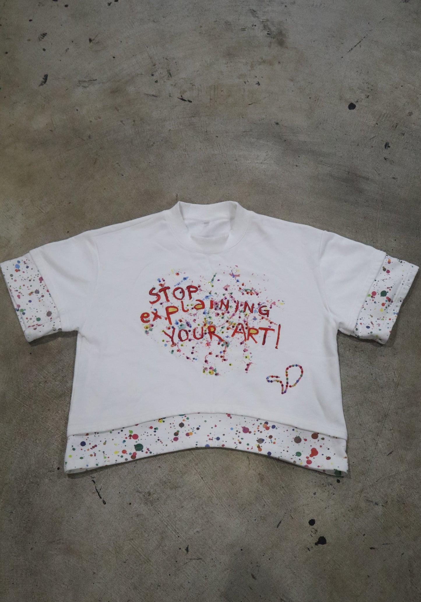 "Stop Explaining Your Art" Double Layered Tee